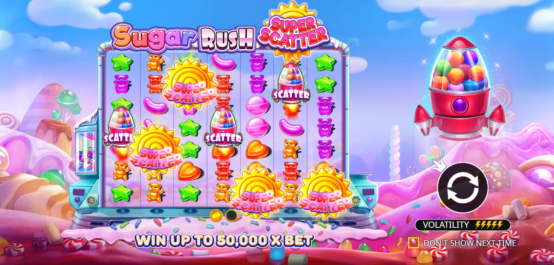 Doble o Nada (Double-or-Nothing) &mdash; sugar rush super scatter